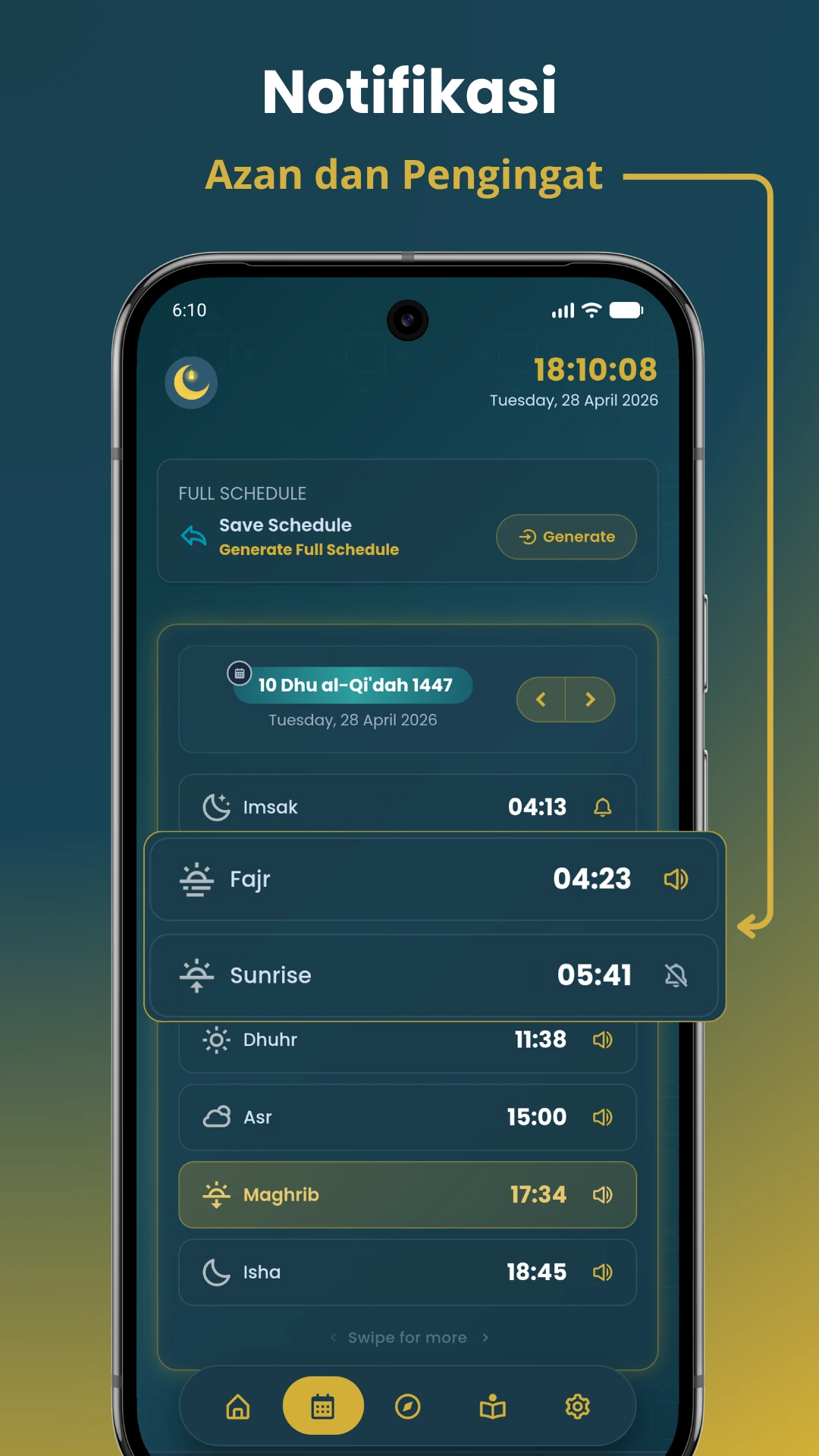 Notifikasi Adzan