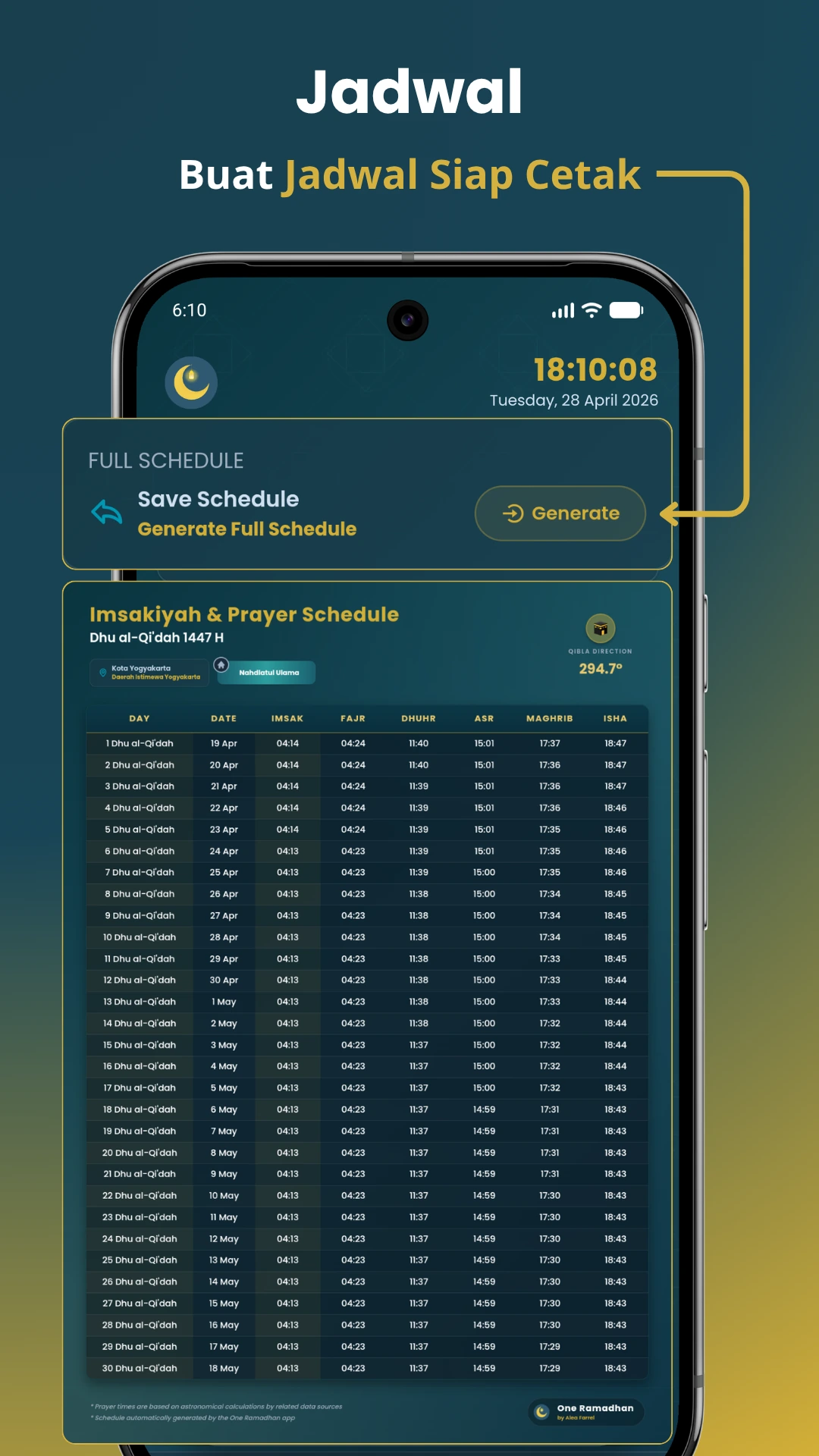 Jadwal Imsakiyah
